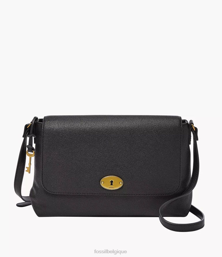 Fossil sac femmes sac à bandoulière moyen à rabat Gabriella noir 8V4604530