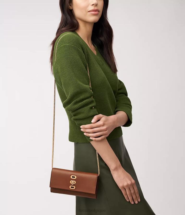 Fossil sac femmes sac à bandoulière penrose brun 8V4604315