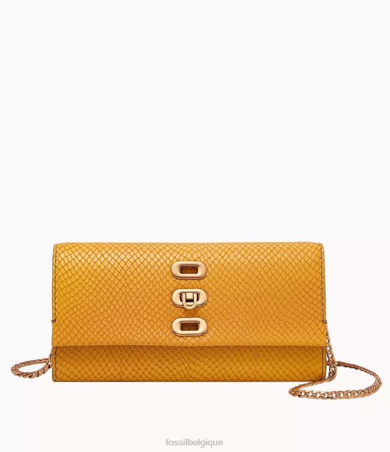 Fossil sac femmes sac à bandoulière penrose jaune 8V4604333