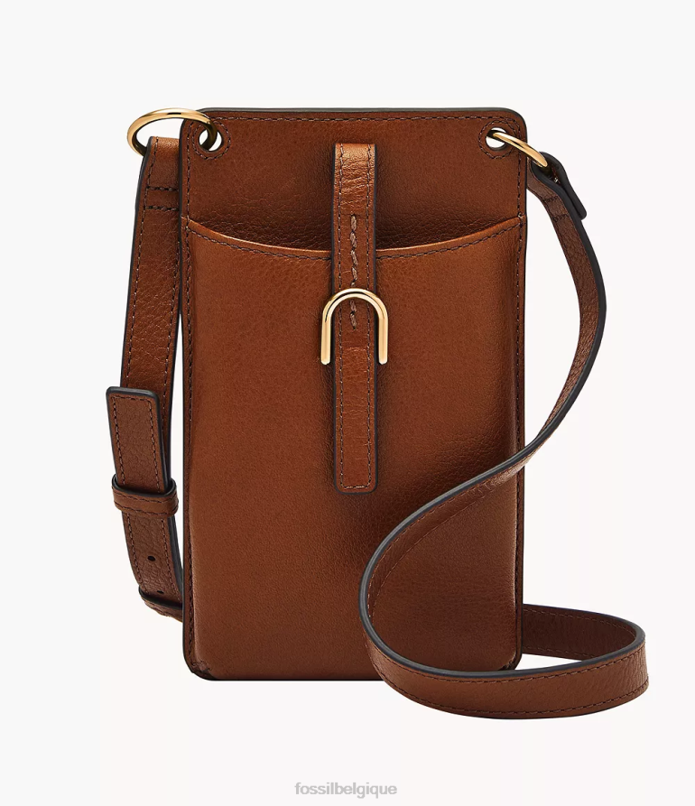 Fossil sac femmes sac de téléphone vada brun 8V4604286