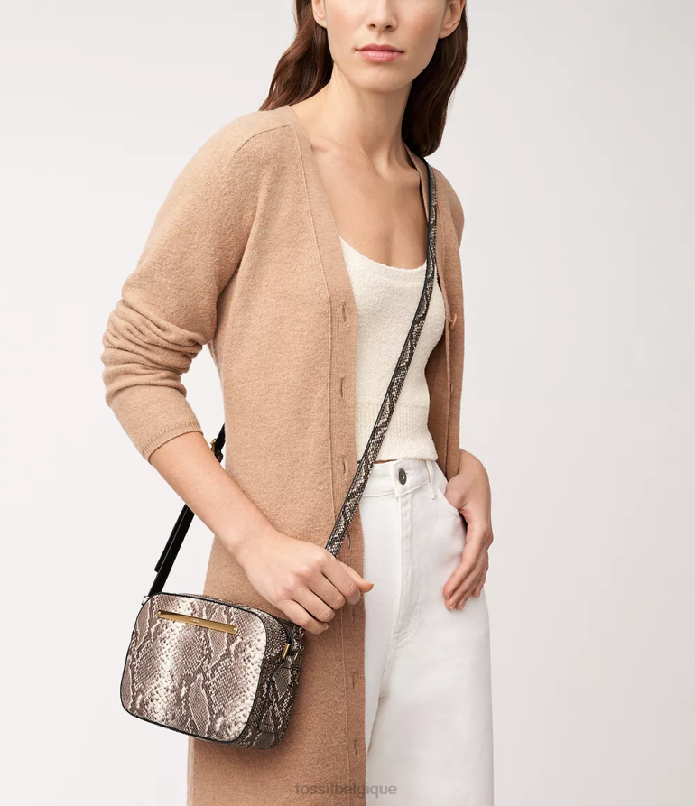 Fossil sac femmes sac photo liza imprimé serpent 8V4604352