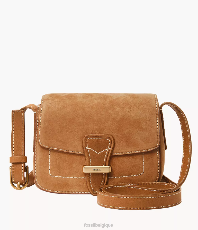 Fossil sac femmes tremont petit sac à bandoulière à rabat bronzer 8V4604317