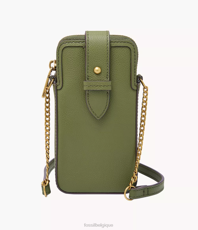 Fossil sac femmes étui de téléphone Lainie à bandoulière olive 8V4604528