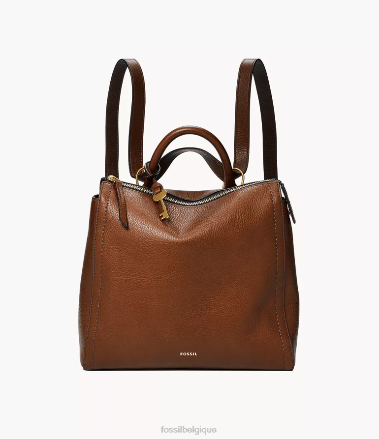 Fossil sac femmes petit sac à dos convertible Parker brun 8V4604490