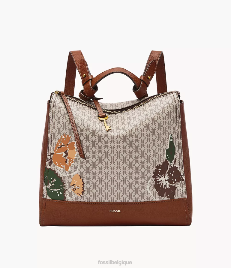 Fossil sac femmes petit sac à dos convertible elina bronzer 8V4604405