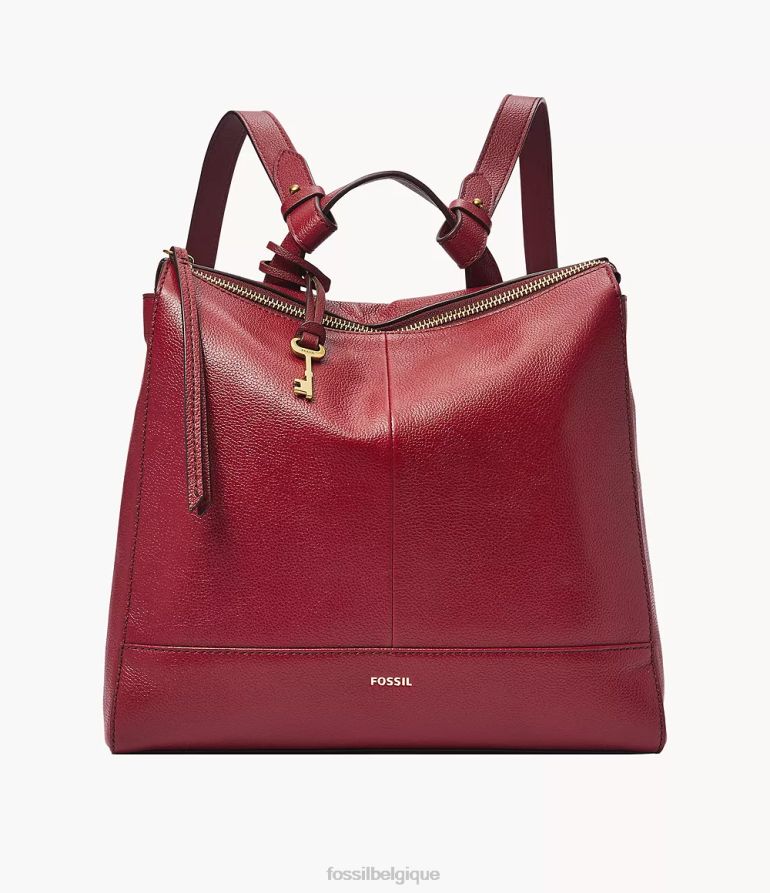 Fossil sac femmes petit sac à dos convertible elina rouge 8V4604659