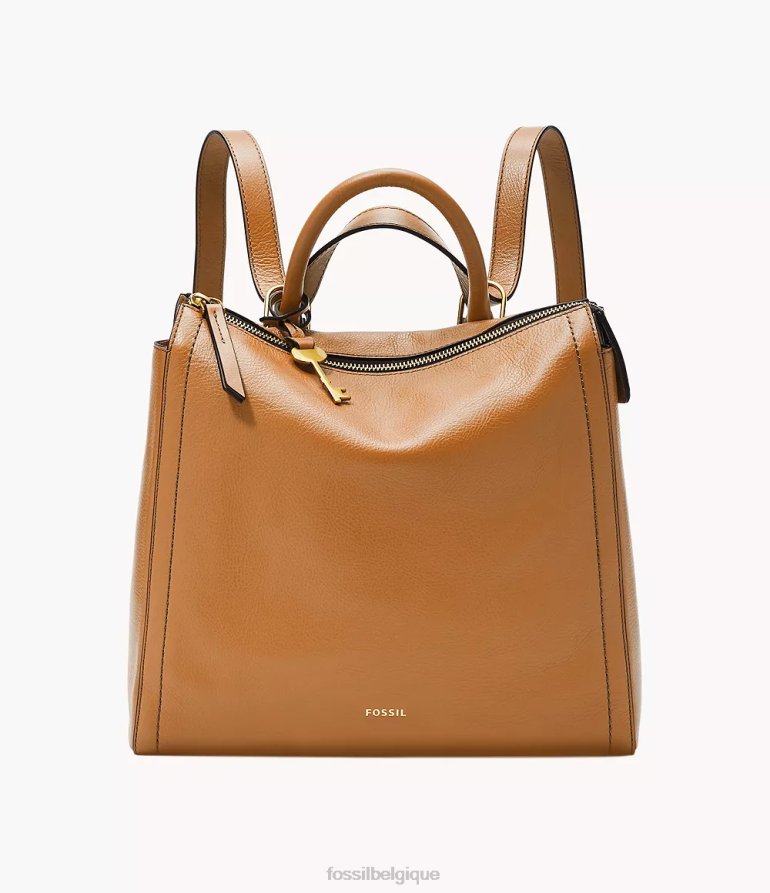Fossil sac femmes petit sac à dos parker chameau 8V4604426