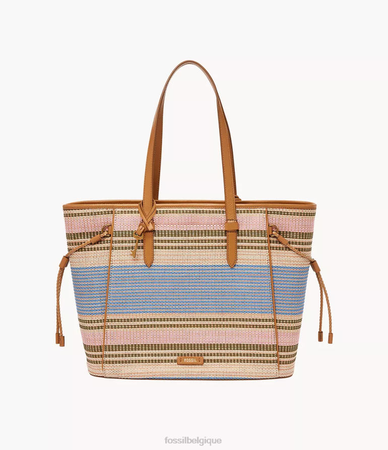 Fossil sac femmes charlie fourre-tout rayures 8V4604704