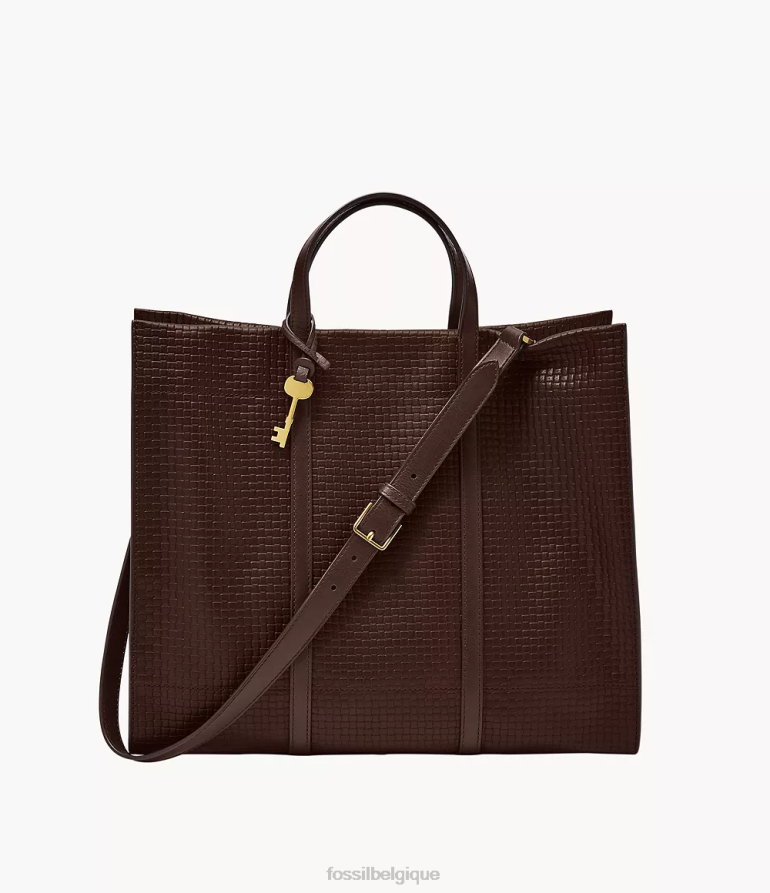 Fossil sac femmes sac fourre-tout Carmen marron foncé 8V4604448