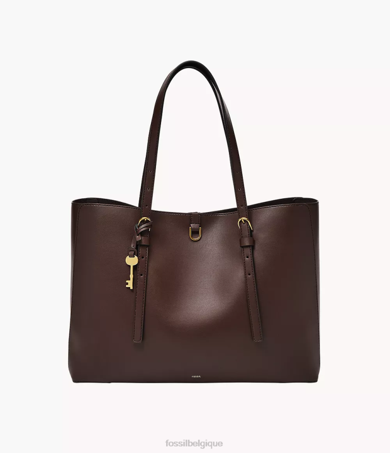 Fossil sac femmes sac à main en cuir cactus kier brun 8V4604647