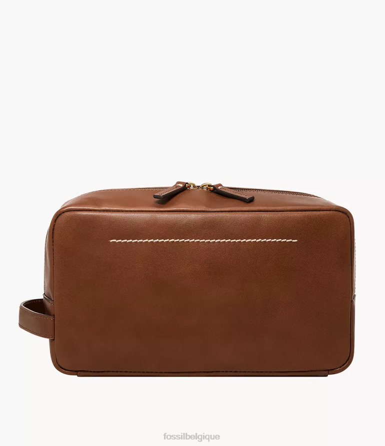 Fossil sac Hommes kit de rasage à poignée unique westover brun 8V46042006