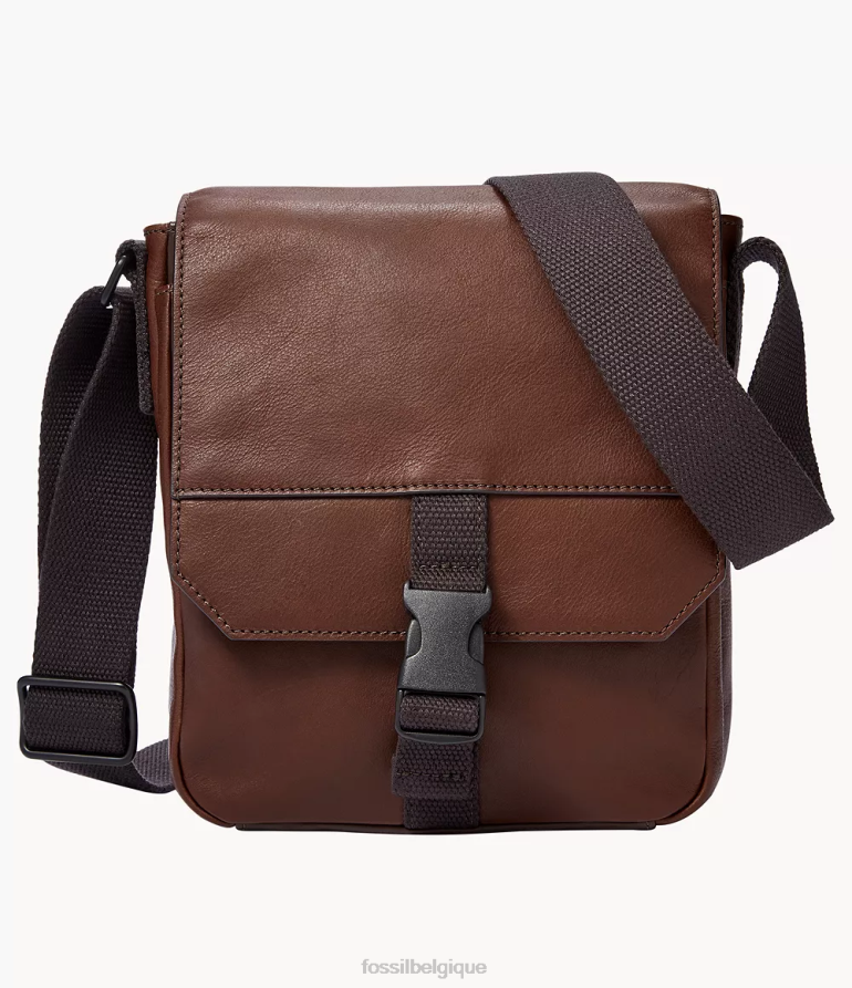 Fossil sac Hommes Courrier Weston marron foncé 8V46041646