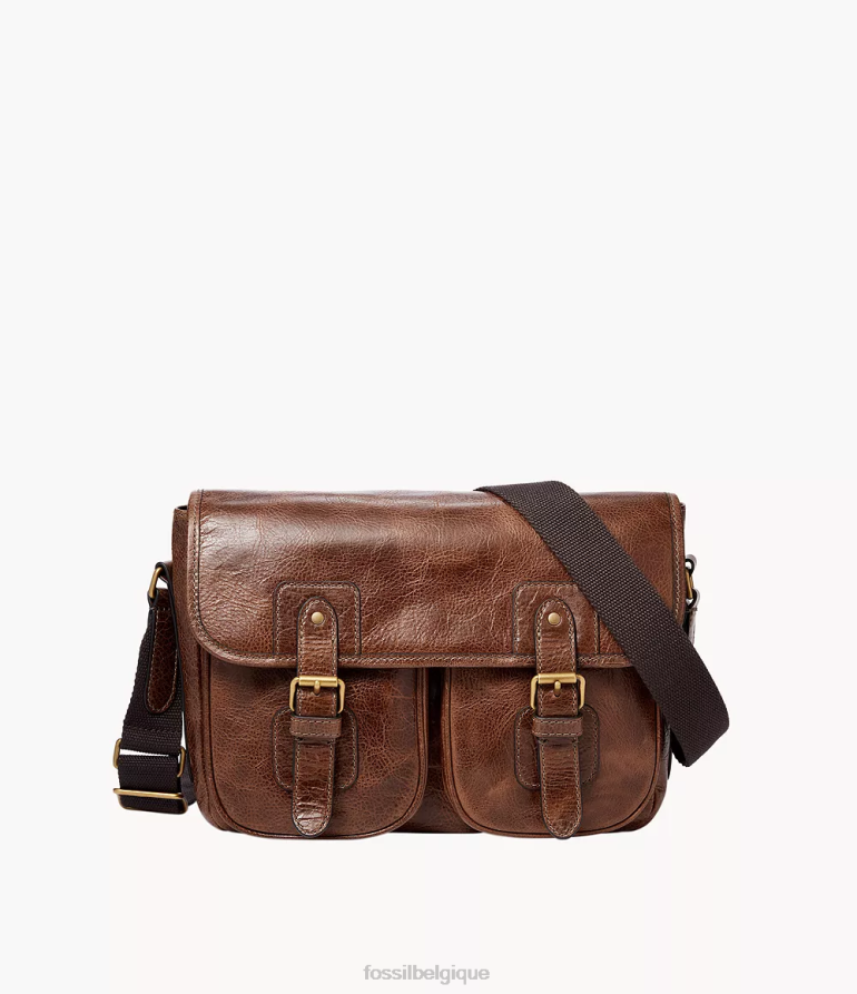Fossil sac Hommes courrier de Greenville Cognac 8V46041619
