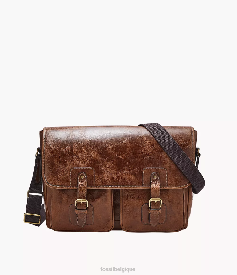 Fossil sac Hommes messager de Greenville Cognac 8V46041615