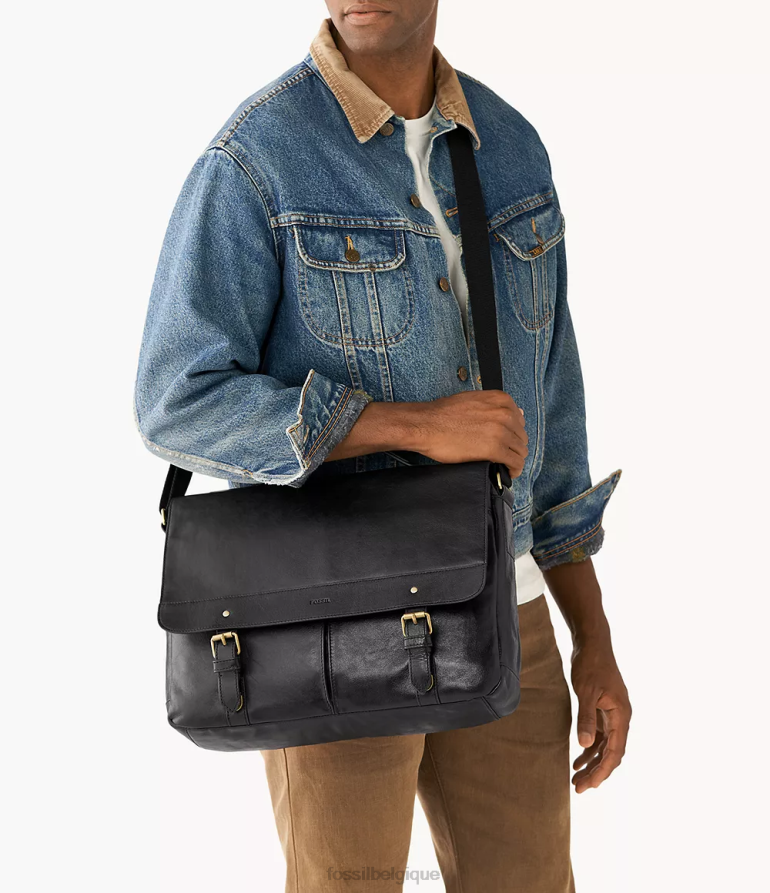 Fossil sac Hommes messager de miles noir 8V46041640