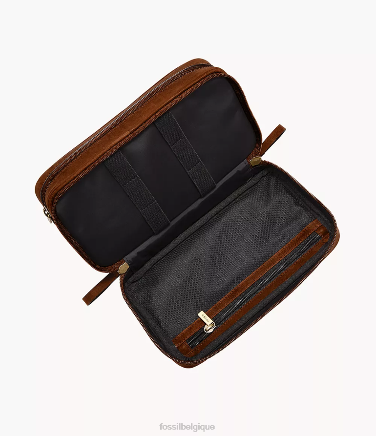 Fossil sac Hommes kit de rasage de voyage brun 8V46042045
