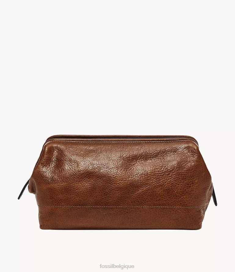 Fossil sac Hommes kit de rasage encadré de voyage Cognac 8V46042015
